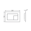 TECE VELVET  TOILET FLUSH PLATE