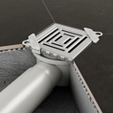 DKS SERIES POINT DRAIN ULTRA-THIN INOX FRAME