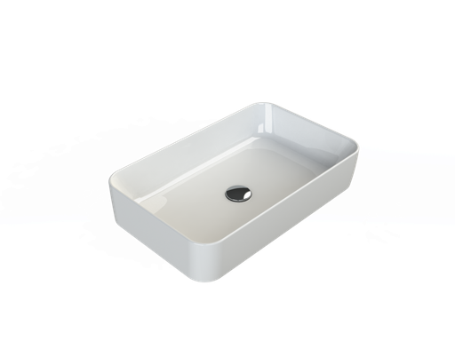 [OC017T61W003Y01102] HERA WHITE, 60X38 CM WITHOUT TAPHOLE