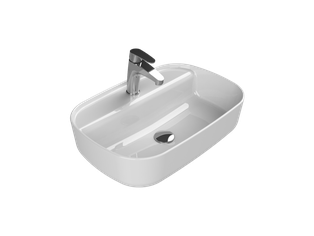 AQUA WHITE 33CM WITHOUT TAP HOLE
