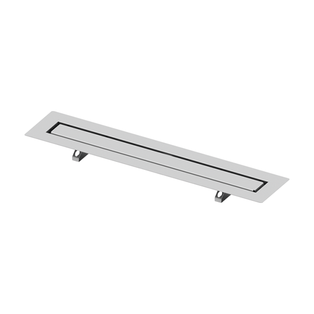 TECE DRAIN LINE SHOWER CHANNEL FOR NATURAL STONE STRAIGHT WITH STAINLESS STEEL SUPPORT BRACKETS