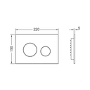 TECE LOOP TOILET FLUSH PLATE  FOR DUAL  FLUSH SYSTEM