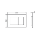 TECE NOW TOILET FLUSH PLATE