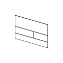 TECE SQUARE II METAL TOILET FLUSH PLATE FOR DUAL FLUSH SYSTEM