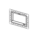 TECE TOILET INSTALLATION FRAME FOR FLUSH MOUNTED INSTALLATION GOLD- PLATED