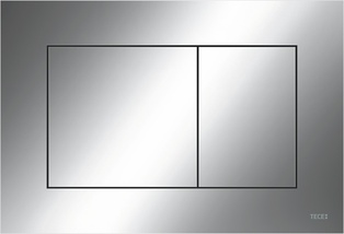 TECENOW TOILET PUSH PLATE CHROME GLOSS"